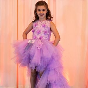Lavender Tulle Pageant Dress worn once